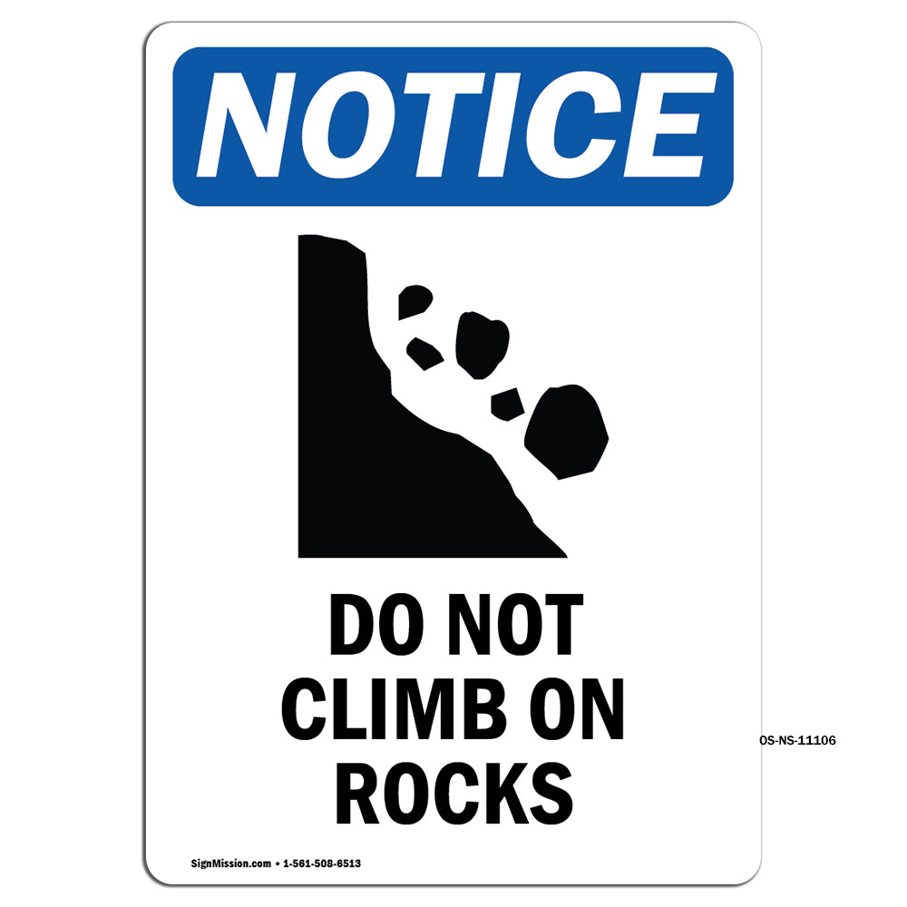 Do Not Climb On Rocks
