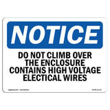 Do Not Climb Over The Enclosure Contains