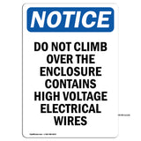 Do Not Climb Over The Enclosure Contains