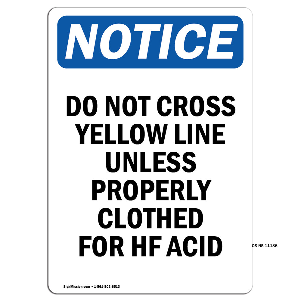 Do Not Cross Yellow Line Unless Properly