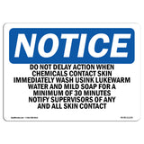 Do Not Delay Action When Chemicals Contact