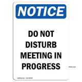 Do Not Disturb Meeting In Progress