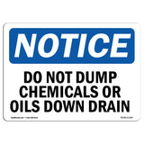 Do Not Dump Chemicals Or Oils Down Drain