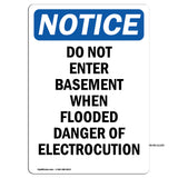 Do Not Enter Basement When Flooded Danger