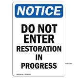 Do Not Enter Restoration In Progress