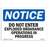 Do Not Enter Unexploded Ordnance Operations