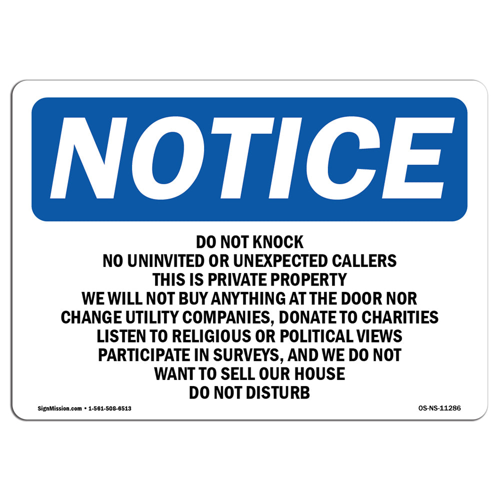Do Not Knock No Uninvited Or Unexpected