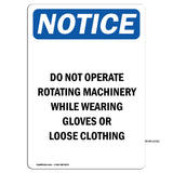 Do Not Operate Rotating Machinery