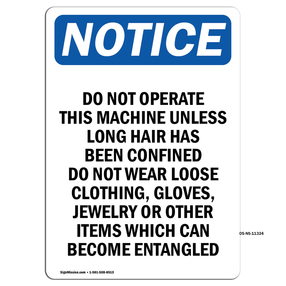 Do Not Operate This Machine Unless Long