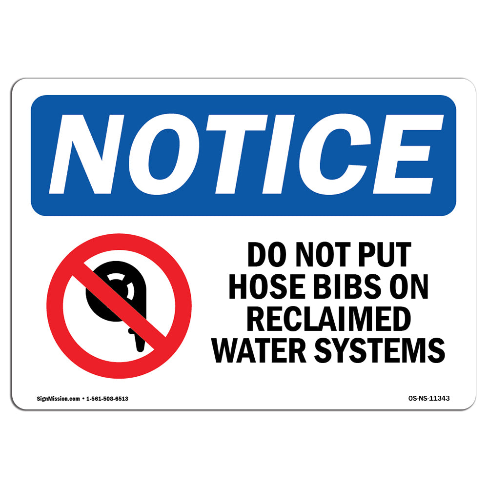 Do Not Put Hose Bibs On Reclaimed