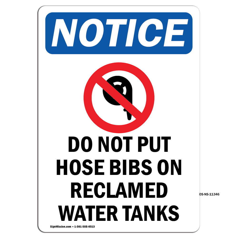 Do Not Put Hose Bibs On Reclaimed