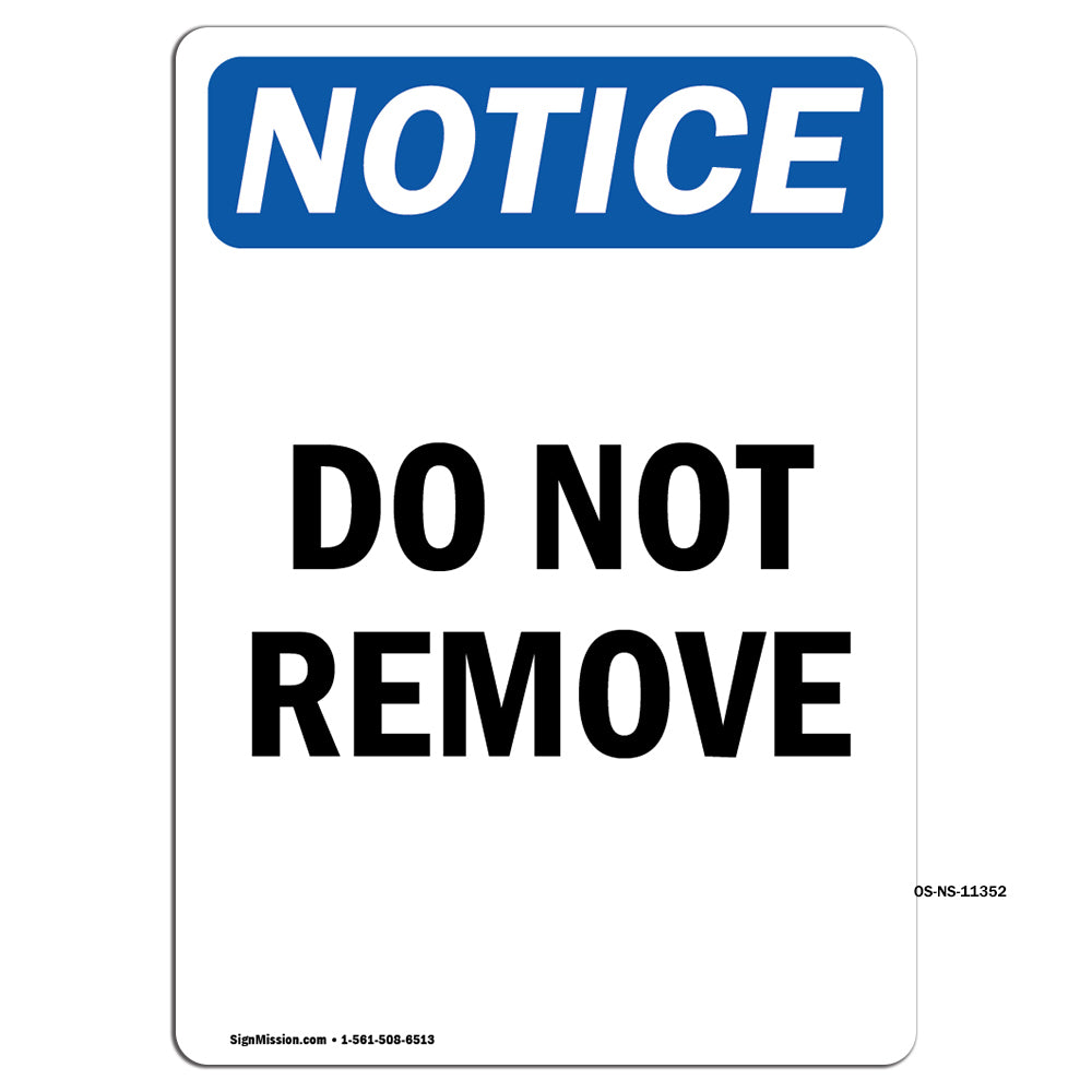 Do Not Remove