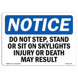 Do Not Step, Stand Or Sit On Skylights Injury