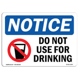 Do Not Use For Drinking