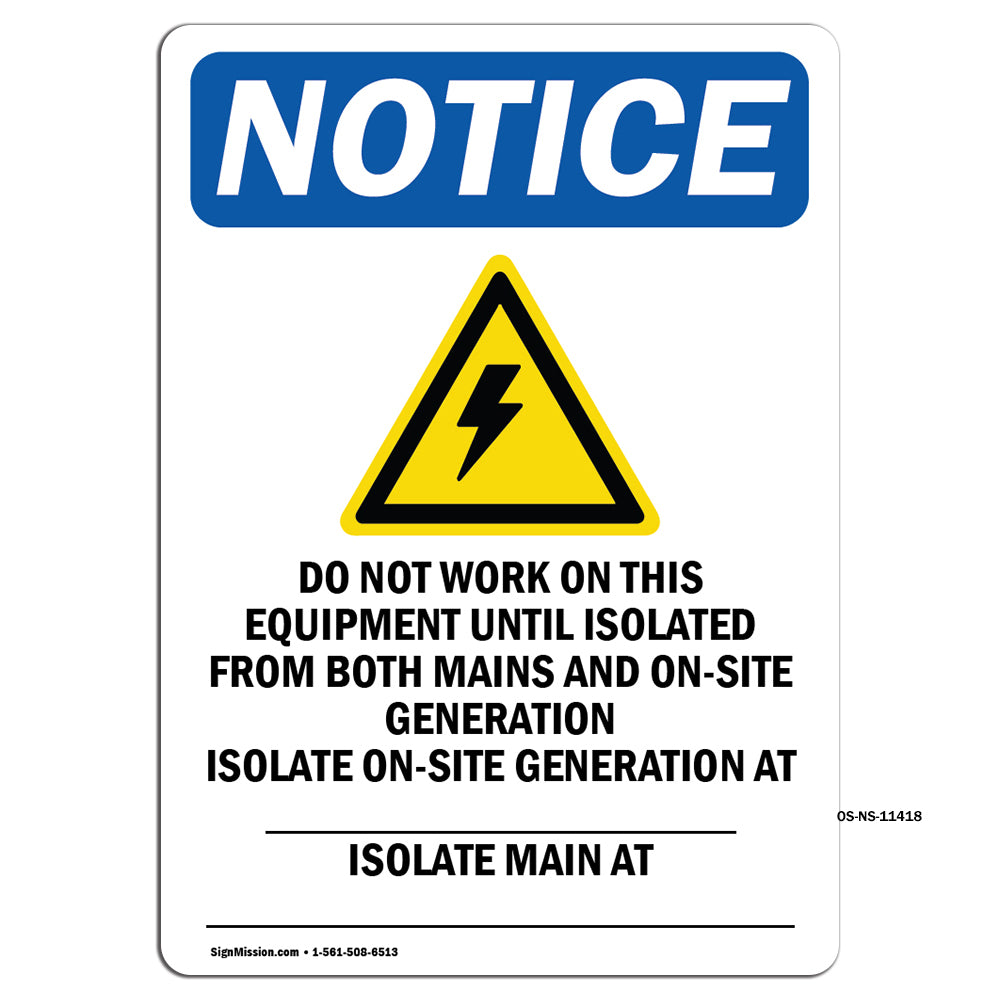 Do Not Work On This Equipment