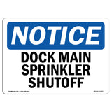 Dock Main Sprinkler Shutoff