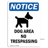 Dog Area No Trespassing