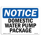 Domestic Water Pump Package