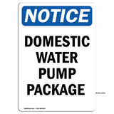 Domestic Water Pump Package