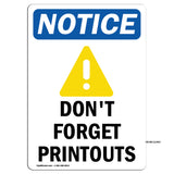 Don't Forget Printouts