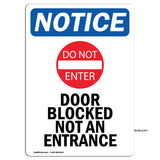 Door Blocked Not An Entrance
