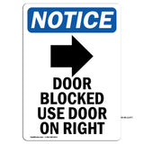 Door Blocked Use Door On Left