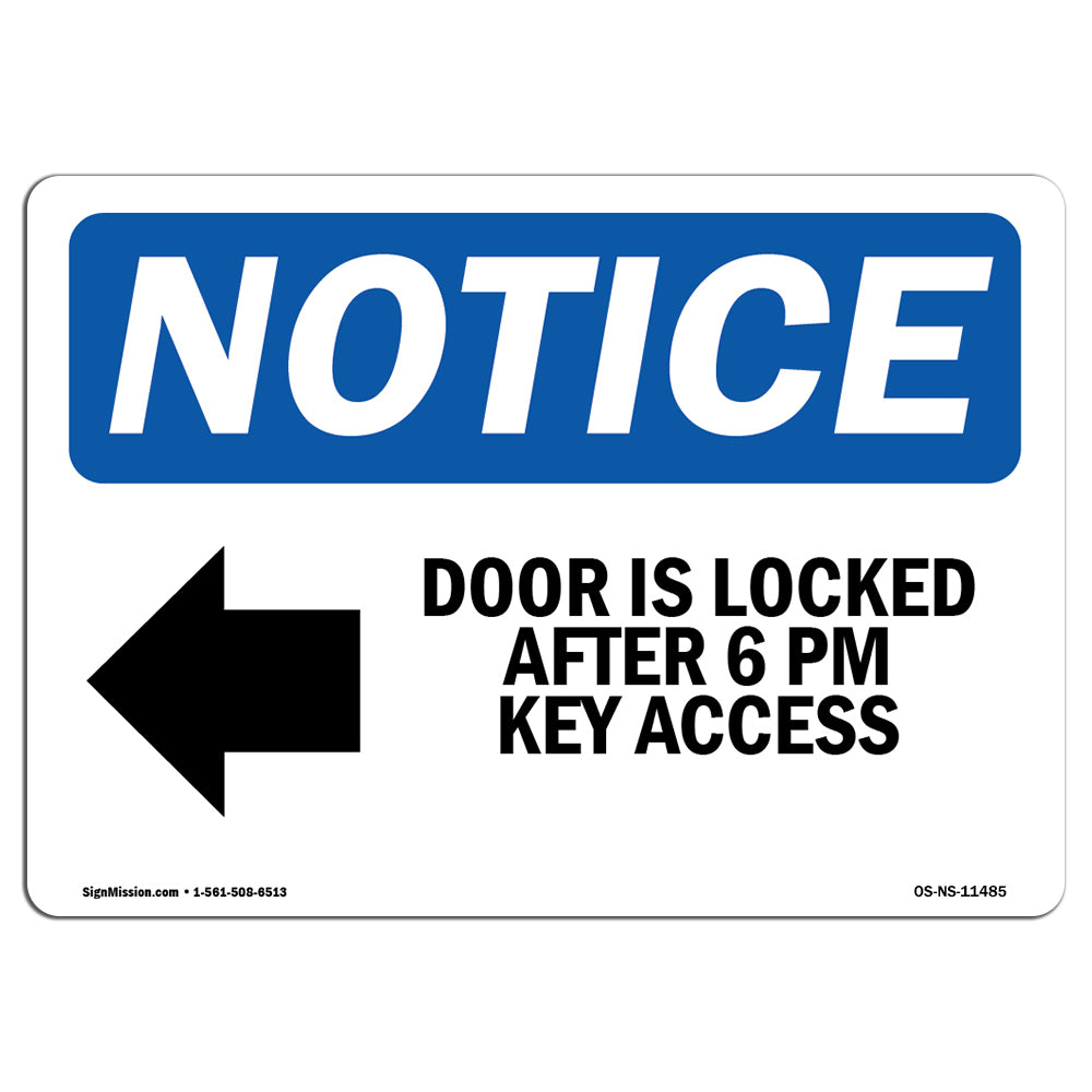 Door Is Locked After 6 Pm Key