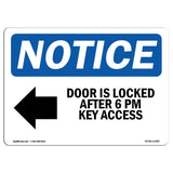 Door Is Locked After 6 Pm Key