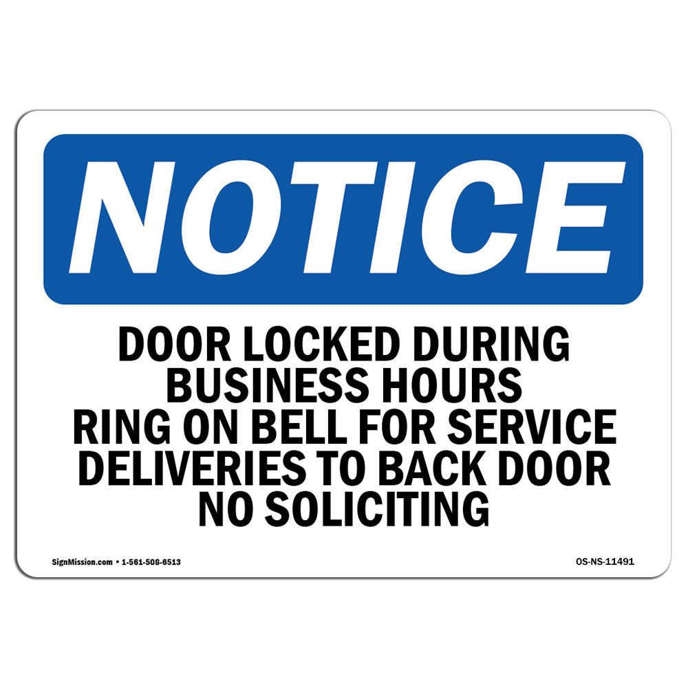 Door Locked During Business Hours Ring Bell