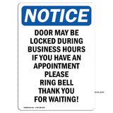 Door May Be Locked During Business Hours