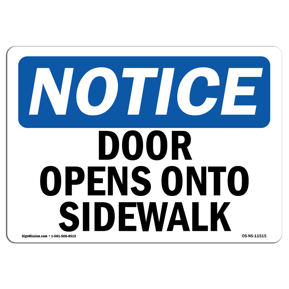 Door Opens Onto Sidewalk