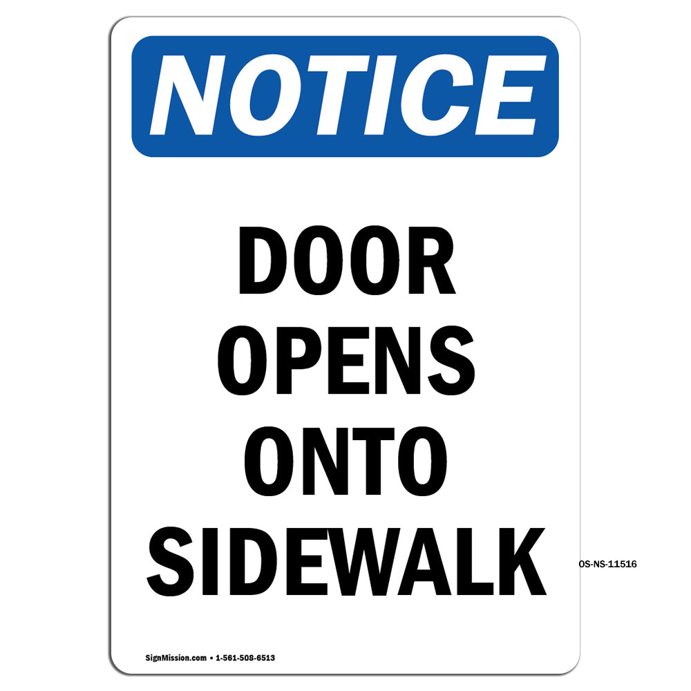 Door Opens Onto Sidewalk