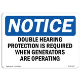 Double Hearing Protection Required