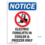 Electric Forklifts In Cooler