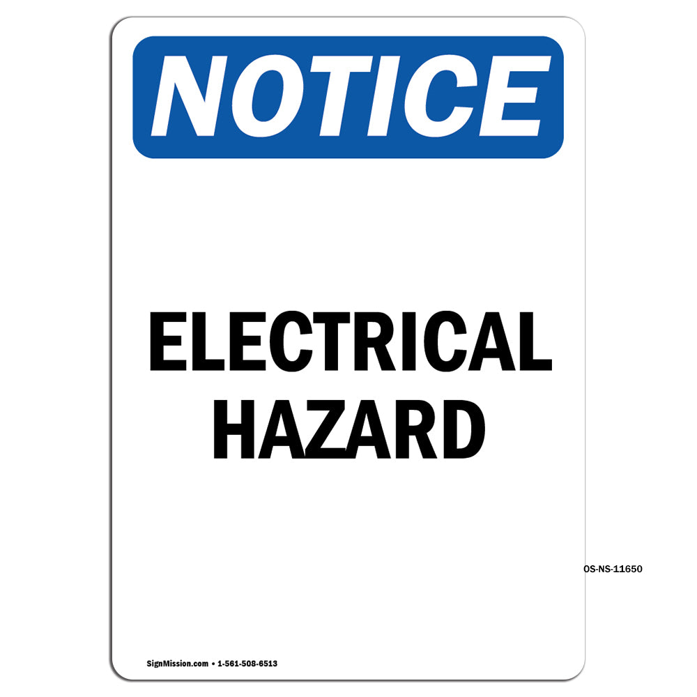 Electrical Hazard Sign