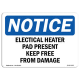Electrical Heater Pad Present Keep Free