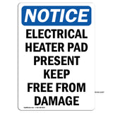 Electrical Heater Pad Present Keep Free