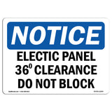 Electrical Panel 36 Clearance Do Not Block