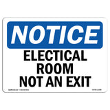 Electrical Room Not An Exit Sign
