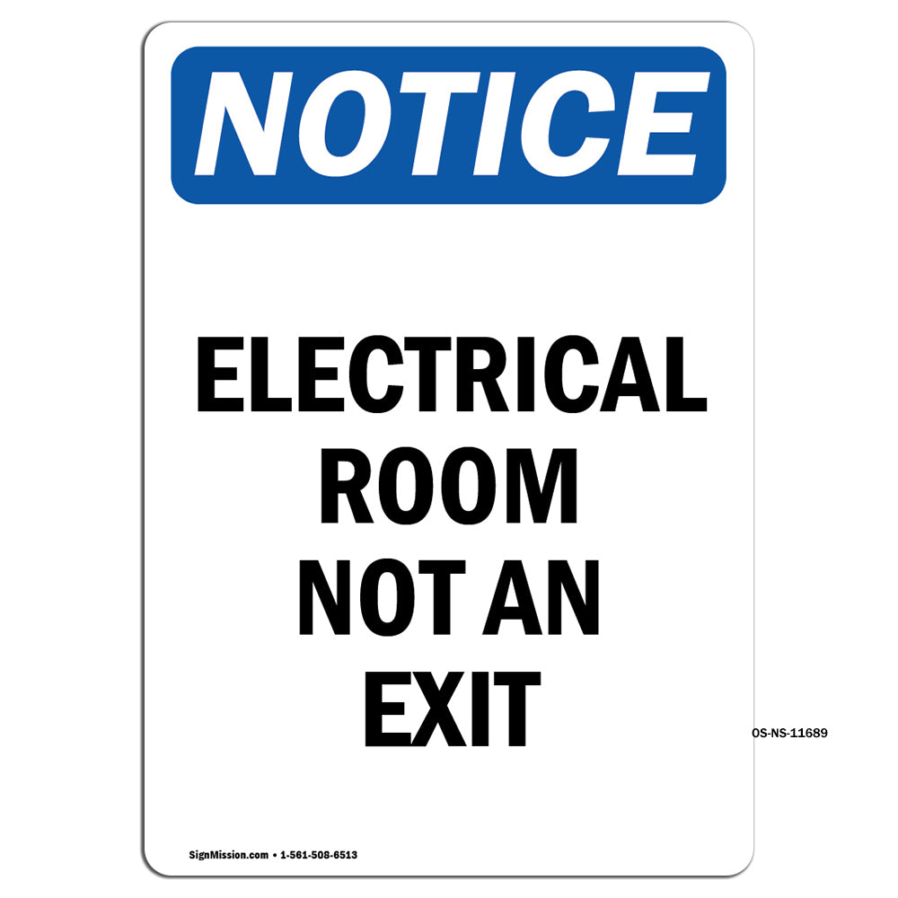 Electrical Room Not An Exit Sign