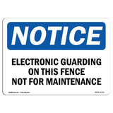 Electronic Guarding On This Fence Not For