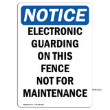 Electronic Guarding On This Fence Not For