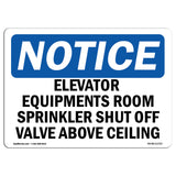Elevator Equipment Room Sprinkler Shutoff