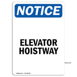 Elevator Hoistway Sign