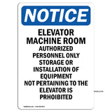 Elevator Machine Room Authorized Personnel