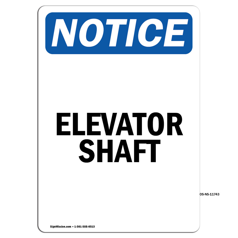 Elevator Shaft Sign
