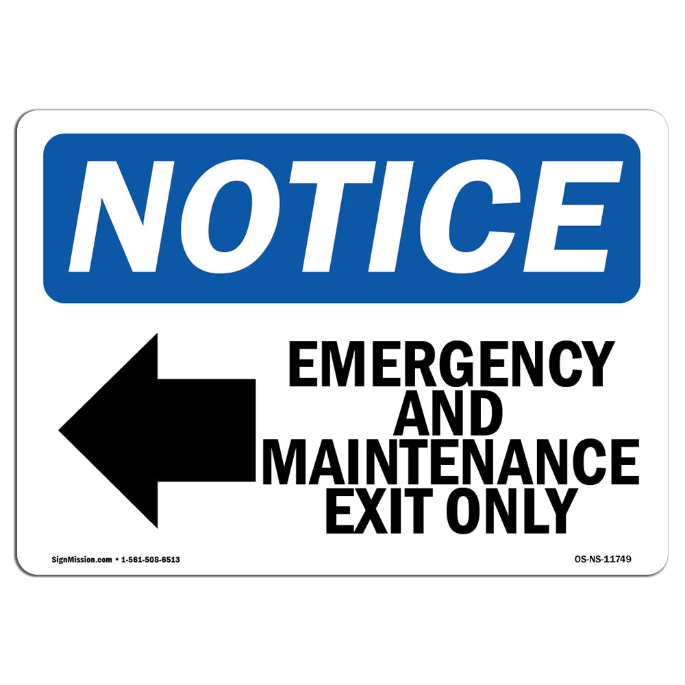 Emergency And Maintenance Exit