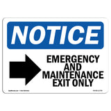 Emergency And Maintenance Exit