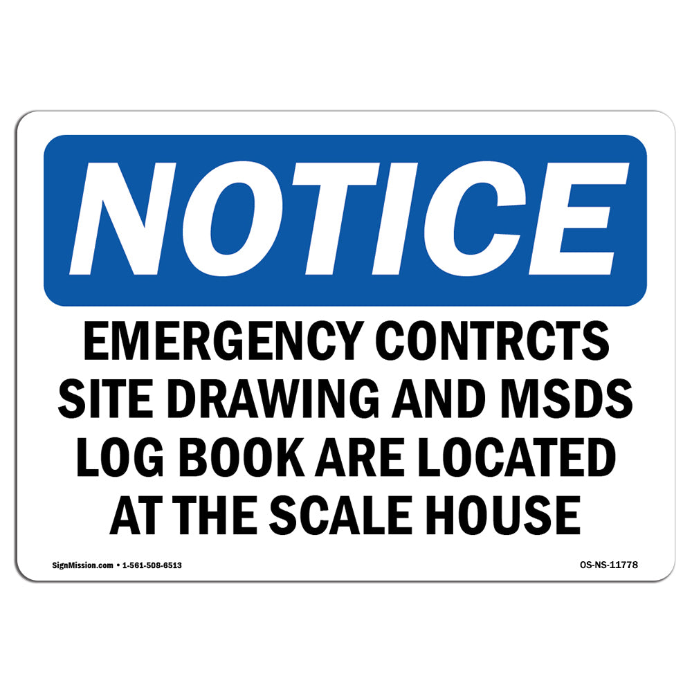 Emergency Contacts Site Drawing And MSDS