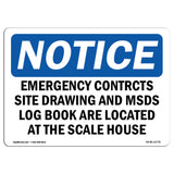 Emergency Contacts Site Drawing And MSDS